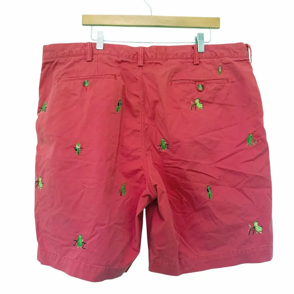 Polo Ralph Lauren Pink Pickle Ball Cricket Stretch Classic Fit Chino Shorts 42